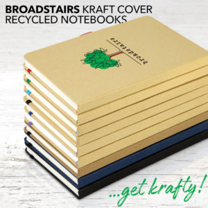 Broadstairs Eco A5 Kraft Paper Notebook - Spot Colour