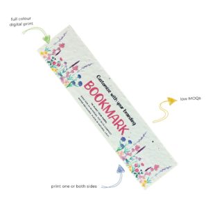 Seeded Paper Bookmarks